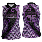 Custom Aotearoa Atua Tawhirimatea Women Sleeveless Polo Shirt God Of Storms Koru Patterns