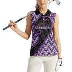 Custom Aotearoa Atua Tawhirimatea Women Sleeveless Polo Shirt God Of Storms Koru Patterns