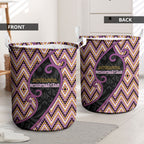 Aotearoa Atua Rongomatane Laundry Basket God Of Cultivated Foods Koru Patterns