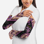 Custom Aotearoa Atua Rongomatane Arm Sleeves God Of Cultivated Foods Koru Patterns