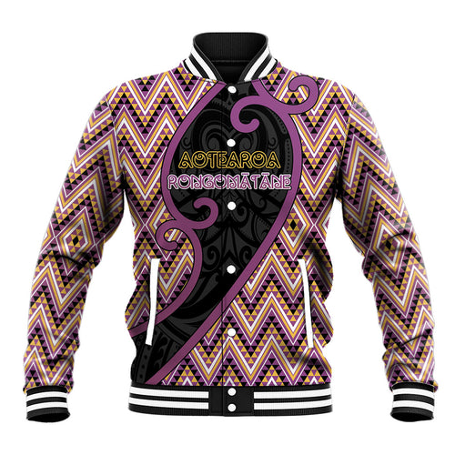 Custom Aotearoa Atua Rongomatane Baseball Jacket God Of Cultivated Foods Koru Patterns