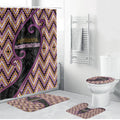 Aotearoa Atua Rongomatane Bathroom Set God Of Cultivated Foods Koru Patterns