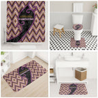 Aotearoa Atua Rongomatane Bathroom Set God Of Cultivated Foods Koru Patterns