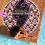 Aotearoa Atua Rongomatane Beach Blanket God Of Cultivated Foods Koru Patterns