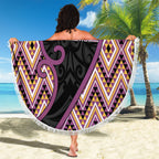 Aotearoa Atua Rongomatane Beach Blanket God Of Cultivated Foods Koru Patterns