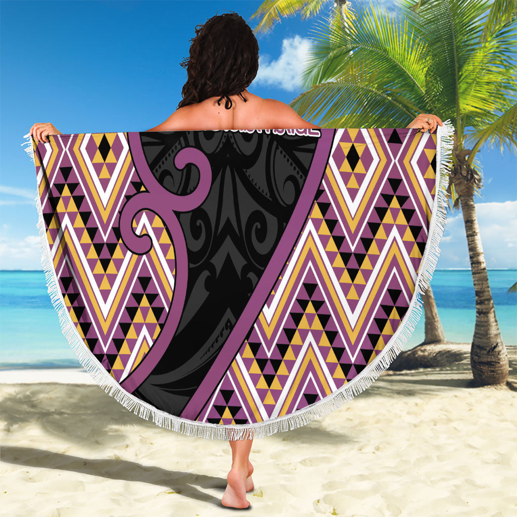Aotearoa Atua Rongomatane Beach Blanket God Of Cultivated Foods Koru Patterns
