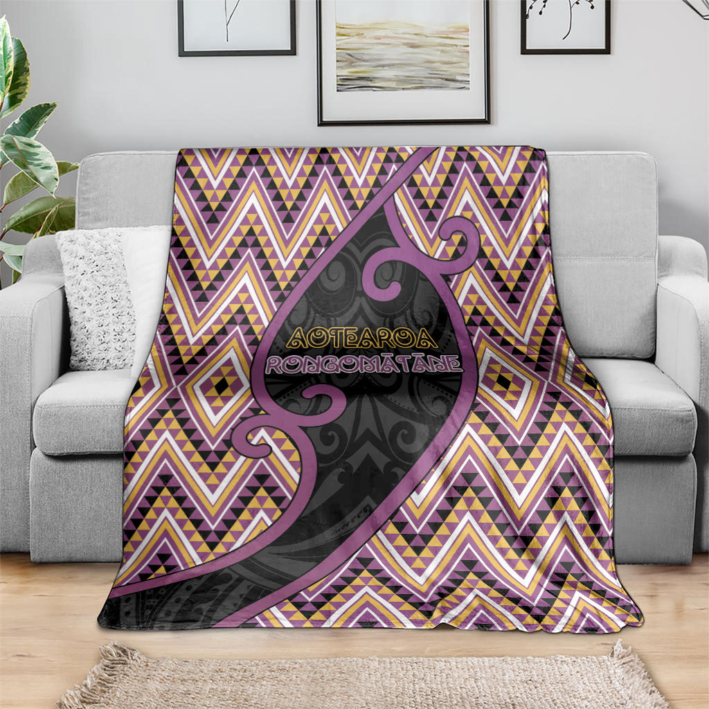 Aotearoa Atua Rongomatane Blanket God Of Cultivated Foods Koru Patterns