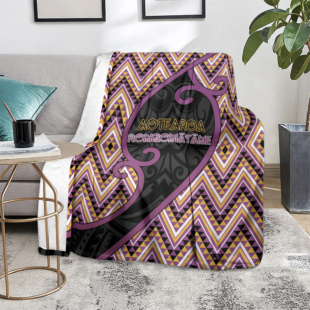 Aotearoa Atua Rongomatane Blanket God Of Cultivated Foods Koru Patterns