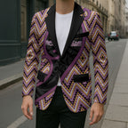 Custom Aotearoa Atua Rongomatane Blazer God Of Cultivated Foods Koru Patterns