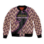 Custom Aotearoa Atua Rongomatane Bomber Jacket God Of Cultivated Foods Koru Patterns