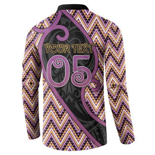 Custom Aotearoa Atua Rongomatane Button Sweatshirt God Of Cultivated Foods Koru Patterns