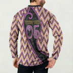 Custom Aotearoa Atua Rongomatane Button Sweatshirt God Of Cultivated Foods Koru Patterns