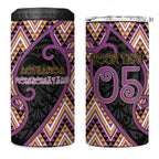Custom Aotearoa Atua Rongomatane 4 in 1 Can Cooler Tumbler God Of Cultivated Foods Koru Patterns