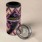 Custom Aotearoa Atua Rongomatane 4 in 1 Can Cooler Tumbler God Of Cultivated Foods Koru Patterns