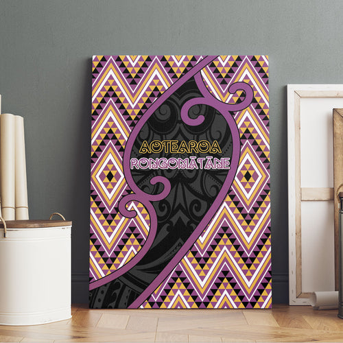 Aotearoa Atua Rongomatane Canvas Wall Art God Of Cultivated Foods Koru Patterns