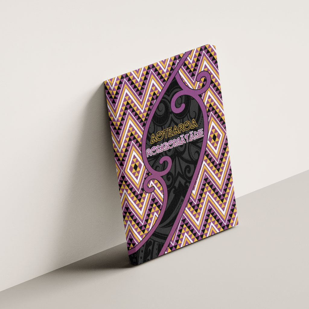 Aotearoa Atua Rongomatane Canvas Wall Art God Of Cultivated Foods Koru Patterns