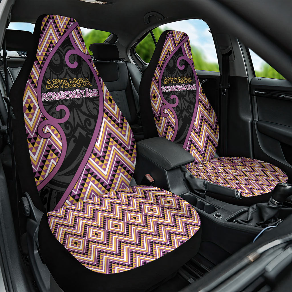 Aotearoa Atua Rongomatane Car Seat Cover God Of Cultivated Foods Koru Patterns