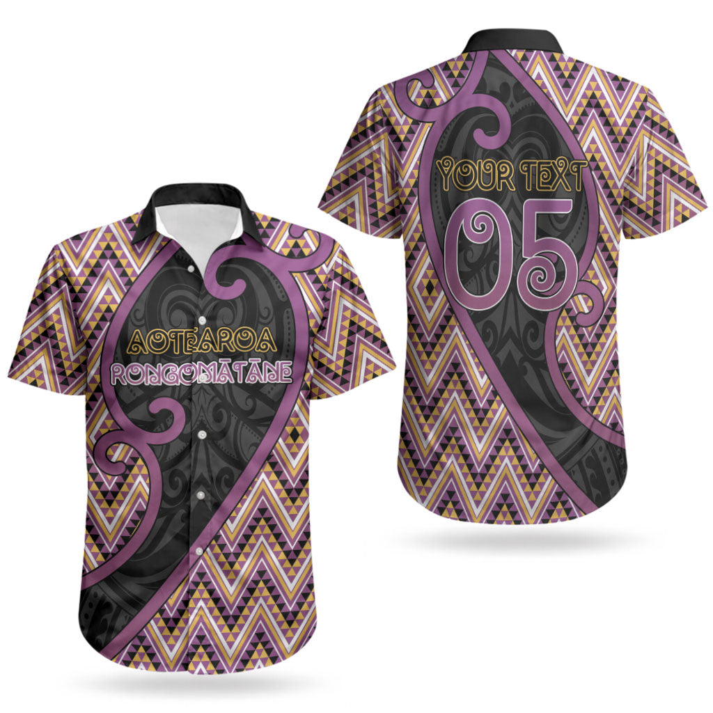 Custom Aotearoa Atua Rongomatane Couples Matching Long Sleeve Bodycon Dress and Hawaiian Shirt God Of Cultivated Foods Koru Patterns