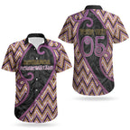Custom Aotearoa Atua Rongomatane Couples Matching Off Shoulder Short Dress and Hawaiian Shirt God Of Cultivated Foods Koru Patterns