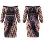 Custom Aotearoa Atua Rongomatane Couples Matching Off The Shoulder Long Sleeve Dress and Hawaiian Shirt God Of Cultivated Foods Koru Patterns