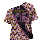 Custom Aotearoa Atua Rongomatane Cross Shoulder Shirt God Of Cultivated Foods Koru Patterns