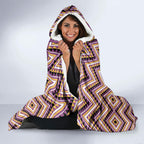 Aotearoa Atua Rongomatane Hooded Blanket God Of Cultivated Foods Koru Patterns