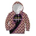 Custom Aotearoa Atua Rongomatane Kid Hoodie God Of Cultivated Foods Koru Patterns