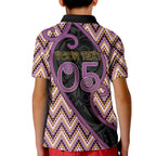 Custom Aotearoa Atua Rongomatane Kid Polo Shirt God Of Cultivated Foods Koru Patterns