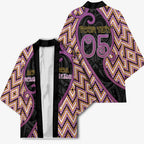 Custom Aotearoa Atua Rongomatane Kimono God Of Cultivated Foods Koru Patterns
