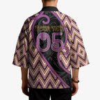 Custom Aotearoa Atua Rongomatane Kimono God Of Cultivated Foods Koru Patterns