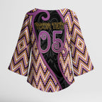 Custom Aotearoa Atua Rongomatane Kimono Sleeve Blouse God Of Cultivated Foods Koru Patterns