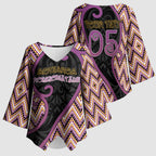 Custom Aotearoa Atua Rongomatane Kimono Sleeve Blouse God Of Cultivated Foods Koru Patterns