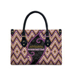 Aotearoa Atua Rongomatane Leather Bag God Of Cultivated Foods Koru Patterns