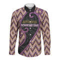 Custom Aotearoa Atua Rongomatane Long Sleeve Button Shirt God Of Cultivated Foods Koru Patterns