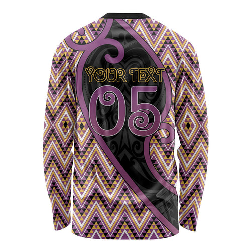 Custom Aotearoa Atua Rongomatane Long Sleeve Shirt God Of Cultivated Foods Koru Patterns