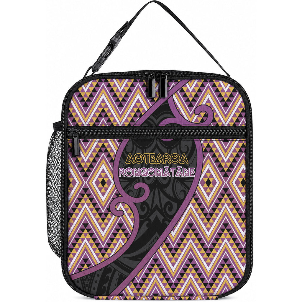 Aotearoa Atua Rongomatane Lunch Bag God Of Cultivated Foods Koru Patterns