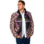 Custom Aotearoa Atua Rongomatane Padded Jacket God Of Cultivated Foods Koru Patterns