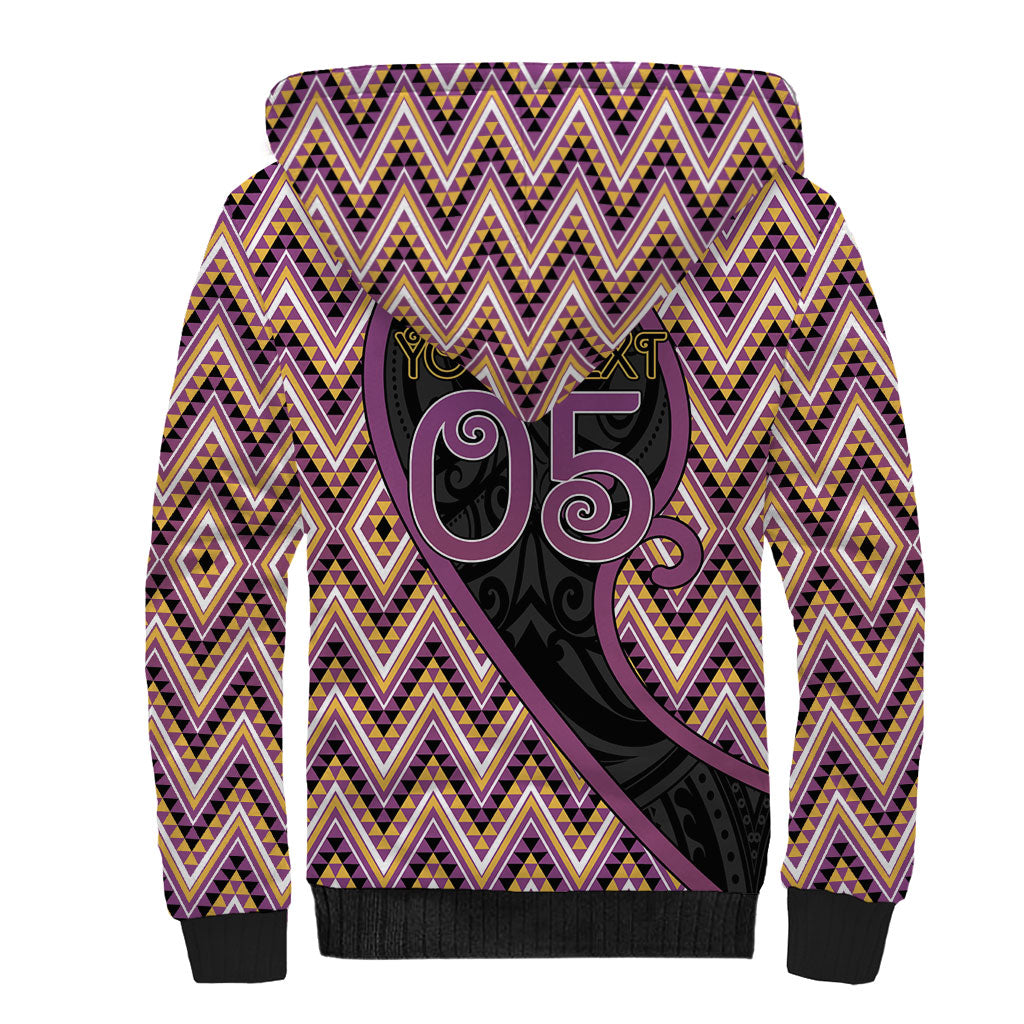 Custom Aotearoa Atua Rongomatane Sherpa Hoodie God Of Cultivated Foods Koru Patterns