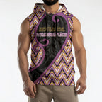 Custom Aotearoa Atua Rongomatane Sleeveless Hoodie God Of Cultivated Foods Koru Patterns