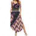 Custom Aotearoa Atua Rongomatane Summer Maxi Dress God Of Cultivated Foods Koru Patterns