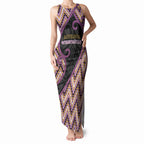 Custom Aotearoa Atua Rongomatane Tank Maxi Dress God Of Cultivated Foods Koru Patterns