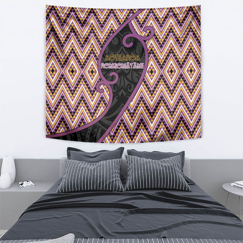 Aotearoa Atua Rongomatane Tapestry God Of Cultivated Foods Koru Patterns