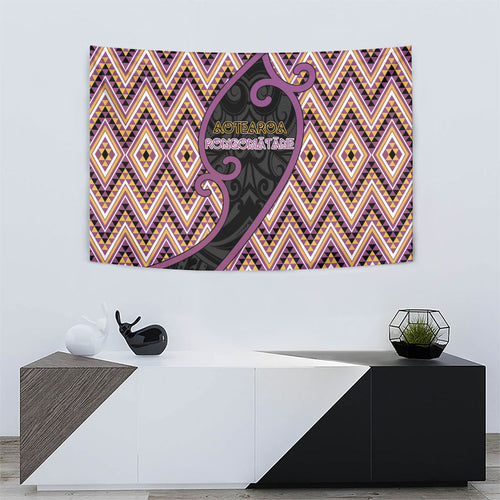 Aotearoa Atua Rongomatane Tapestry God Of Cultivated Foods Koru Patterns
