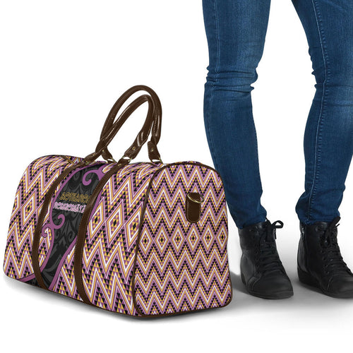 Aotearoa Atua Rongomatane Travel Bag God Of Cultivated Foods Koru Patterns