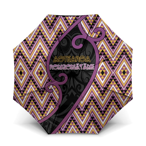 Aotearoa Atua Rongomatane Umbrella God Of Cultivated Foods Koru Patterns