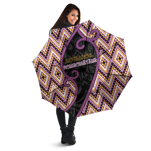 Aotearoa Atua Rongomatane Umbrella God Of Cultivated Foods Koru Patterns