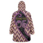 Custom Aotearoa Atua Rongomatane Wearable Blanket Hoodie God Of Cultivated Foods Koru Patterns