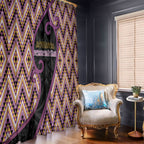 Aotearoa Atua Rongomatane Window Curtain God Of Cultivated Foods Koru Patterns