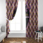 Aotearoa Atua Rongomatane Window Curtain God Of Cultivated Foods Koru Patterns
