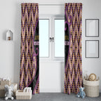 Aotearoa Atua Rongomatane Window Curtain God Of Cultivated Foods Koru Patterns